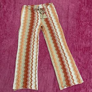 Becca Solstice Crochet Lace Wide Leg Pants Size Small